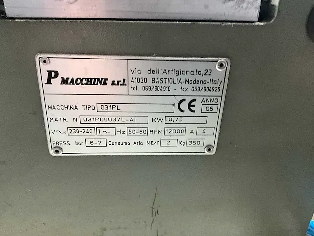 2002 calvet p- macchine 031pl kopieerfreesmachine - afbeelding 2 van  12