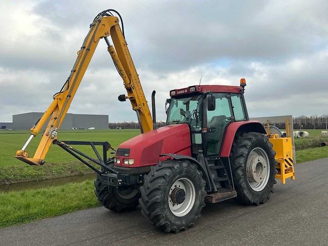 2002 case ih cs110 vierwielaangedreven landbouwtractor met herder mbk503ls maaiarm - afbeelding 1 van  68