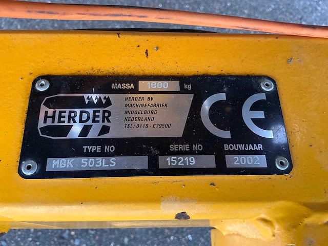 2002 case ih cs110 vierwielaangedreven landbouwtractor met herder mbk503ls maaiarm - afbeelding 16 van  68