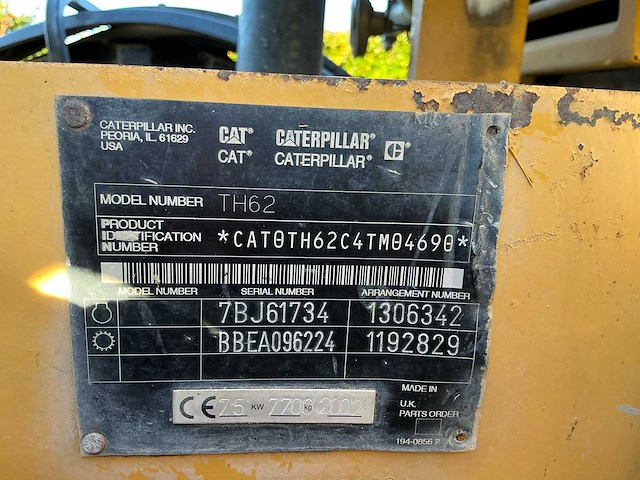 2002 caterpillar th62 - afbeelding 38 van  43