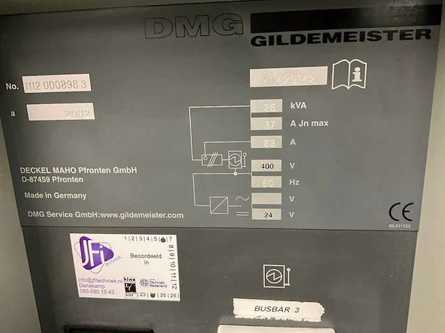 2002 deckel maho dmg dmu 60t 5-assige cnc freesmachine - afbeelding 32 van  38