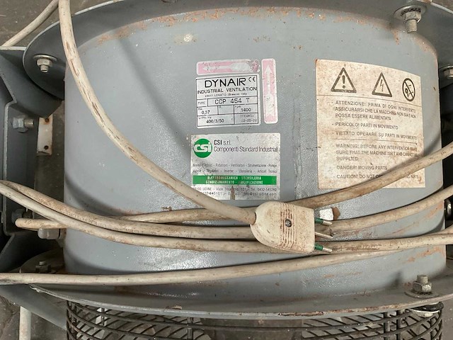 2002 dynair ccp 454 / 634 ventilator (2x) - afbeelding 8 van  9