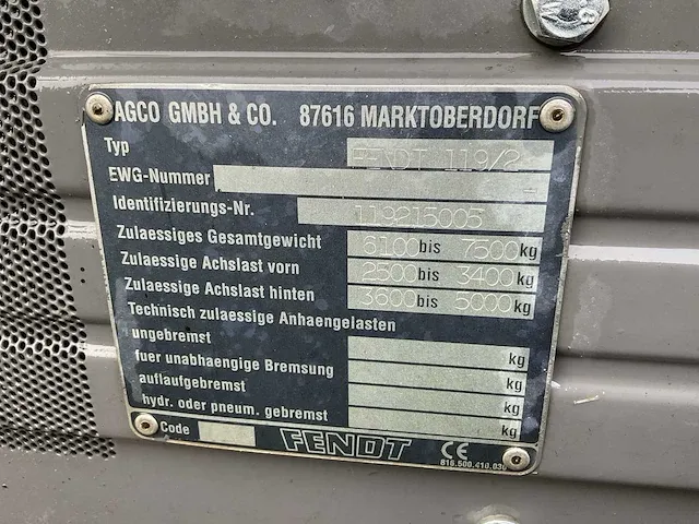2002 fendt 309 c vierwielaangedreven landbouwtractor - afbeelding 16 van  16