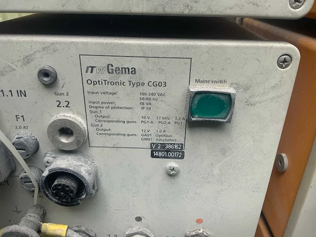 2002 gema optitronic cg03 automaat poederpistool - afbeelding 11 van  14