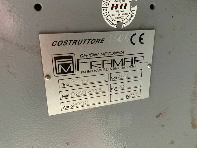 2002 griggio g450 kettingfreesmachine - afbeelding 2 van  10