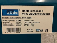 2002 gunde 1000 houtdraaibank - afbeelding 7 van  7
