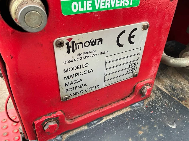 2002 hinowa hp1000 mini rupsdumper - afbeelding 6 van  14