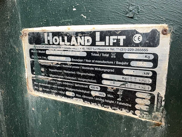 2002 hollandlift monostar q-135dl24-tr rupshoogwerker - afbeelding 10 van  18