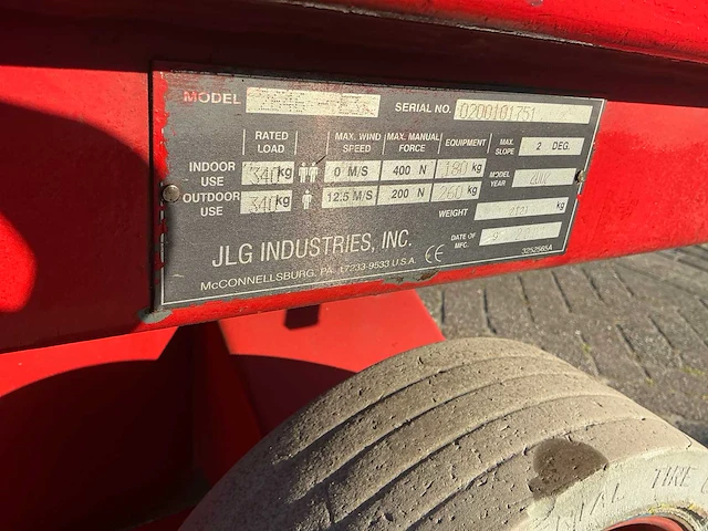 2002 jlg 2646e3 hoogwerker - afbeelding 8 van  16