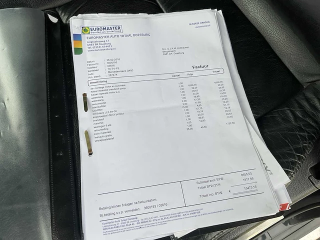 2002 mercedes-benz g-klasse g400 cdi lang bedrijfswagen - afbeelding 32 van  47