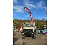 2002 mercedes-benz unimog u2150l met palfinger pk 9501 kraan en hoogwerkerbak - afbeelding 10 van  69