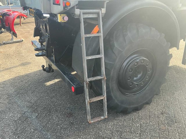 2002 mercedes-benz unimog u2150l met palfinger pk 9501 kraan en hoogwerkerbak - afbeelding 32 van  69
