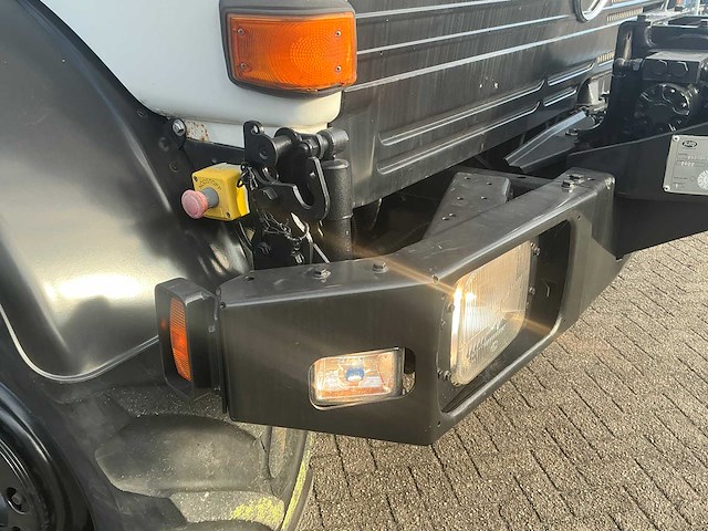 2002 mercedes-benz unimog u2150l met palfinger pk 9501 kraan en hoogwerkerbak - afbeelding 33 van  69