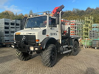 2002 mercedes-benz unimog u2150l met palfinger pk 9501 kraan en hoogwerkerbak - afbeelding 36 van  69