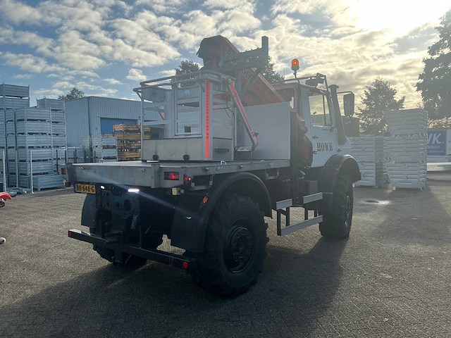 2002 mercedes-benz unimog u2150l met palfinger pk 9501 kraan en hoogwerkerbak - afbeelding 61 van  69