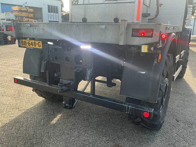 2002 mercedes-benz unimog u2150l met palfinger pk 9501 kraan en hoogwerkerbak - afbeelding 62 van  69