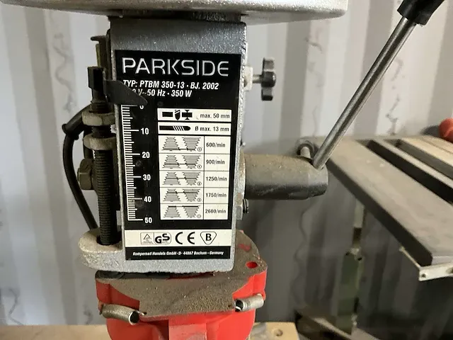 2002 parkside ptbm 350-13 kolomboormachine - afbeelding 6 van  7