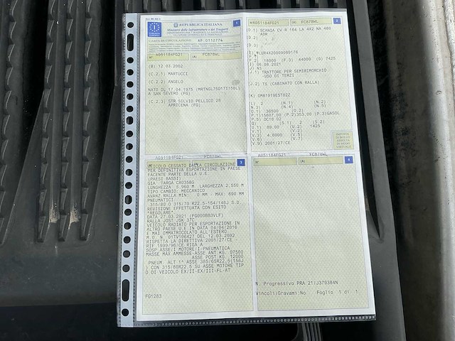 2002 scania 164l 480 vrachtwagen - afbeelding 41 van  46