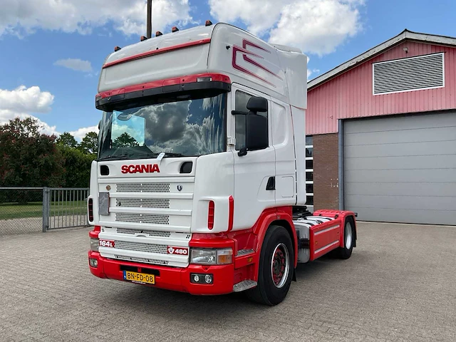 2002 scania r164 480 v8 oplegger-trekker - afbeelding 1 van  25