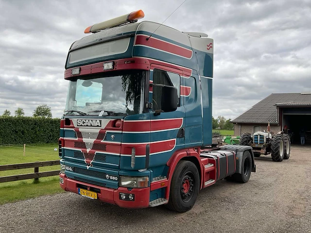2002 scania r164la4x2na580 oplegger-trekker - afbeelding 1 van  25