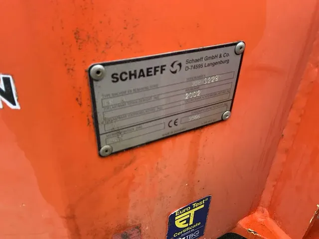 2002 schaeff hr 16 minigraafmachine - afbeelding 27 van  33