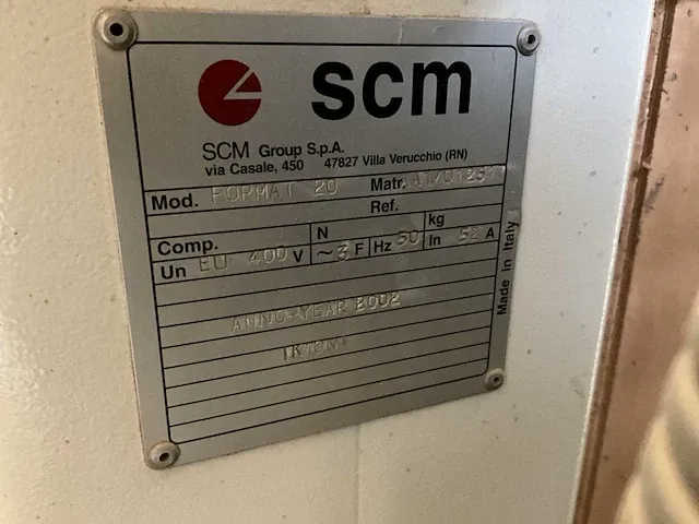 2002 scm format 20 profileermachine - afbeelding 10 van  33