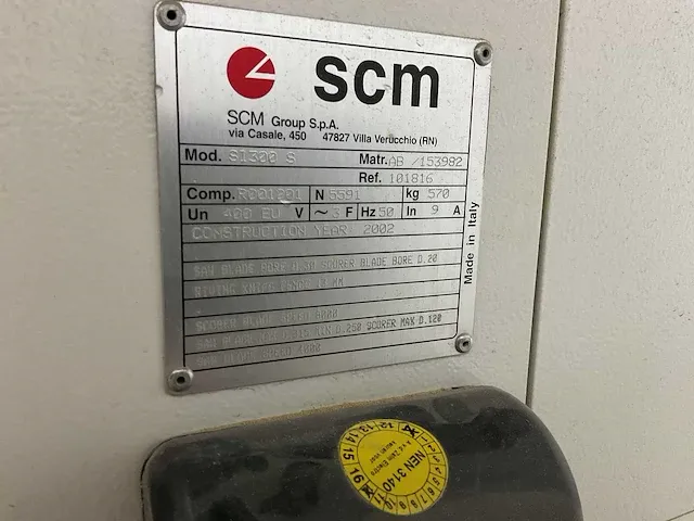 2002 scm si 300 s formaatcirkelzaagmachine - afbeelding 5 van  13