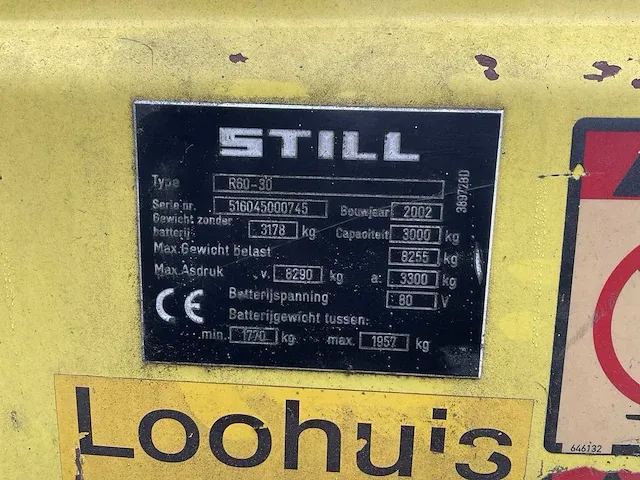 2002 still r60-30 vorkheftruck - afbeelding 8 van  17