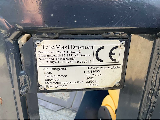 2002 telemast tms3000l telescopische hijsjib - afbeelding 9 van  17