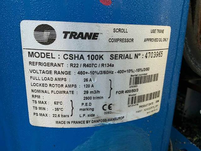2002 trane ecgan 500 chiller - afbeelding 9 van  9