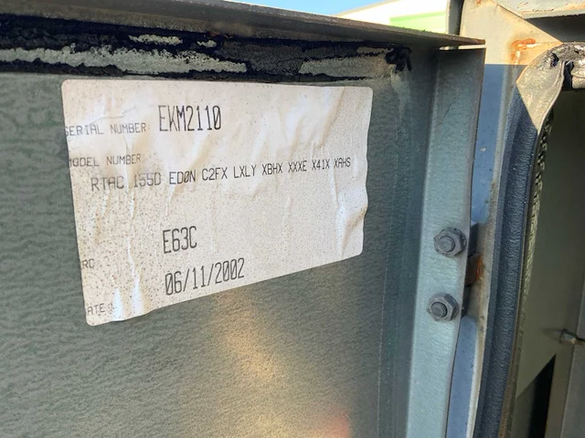 2002 trane rtac 155d edon c2fx chiller - afbeelding 7 van  8