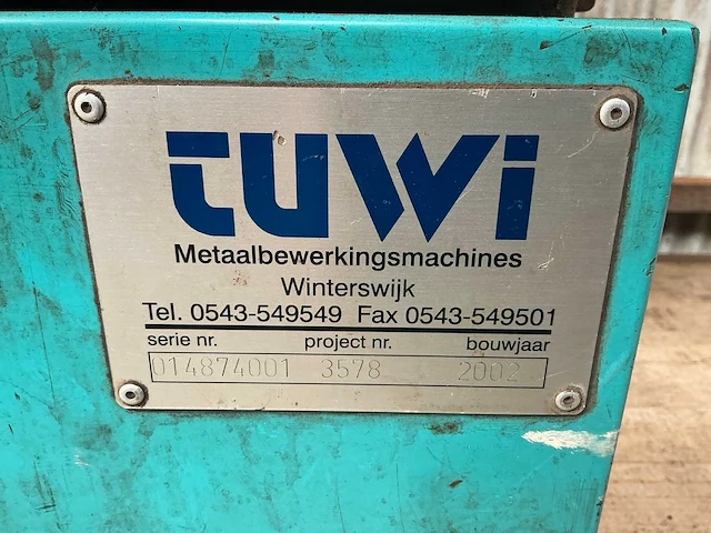2002 tuwi bandzaagmachine - afbeelding 18 van  25