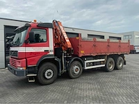 2002 volvo fm12.380 8x4 vrachtwagen tipper met atlas terex 125.2 a2 kraan