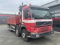 2002 volvo fm12.380 8x4 vrachtwagen tipper met atlas terex 125.2 a2 kraan - afbeelding 12 van  70