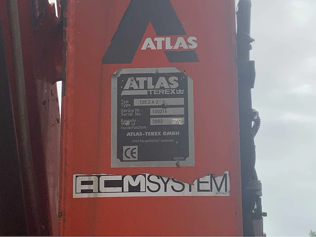 2002 volvo fm12.380 8x4 vrachtwagen tipper met atlas terex 125.2 a2 kraan - afbeelding 58 van  70