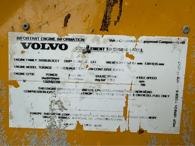 2002 volvo l70d shovel - afbeelding 19 van  27