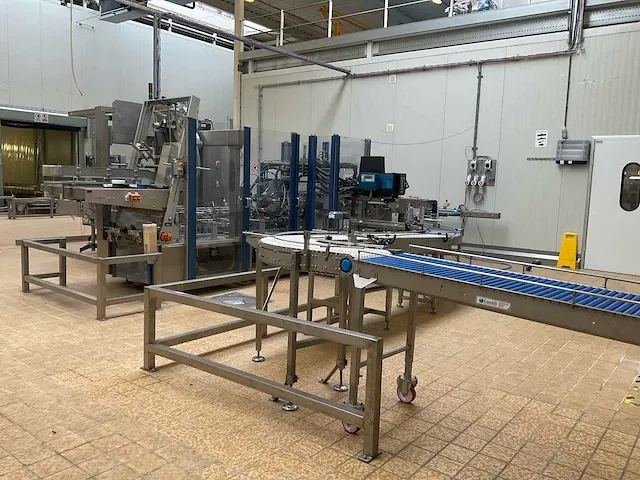 2003 a+f automation fördertechnik 470-2-22-w 2/3 formaat flexibele wrap-around verpakkingsinstallatie (c) - afbeelding 1 van  38