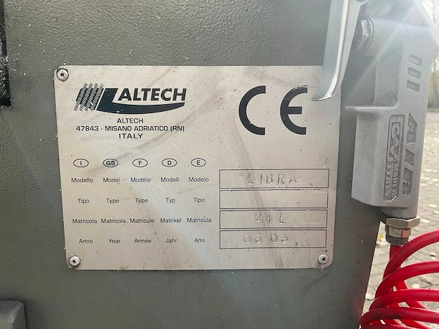 2003 altech libra inkeepmachine met afzuiger - afbeelding 10 van  14
