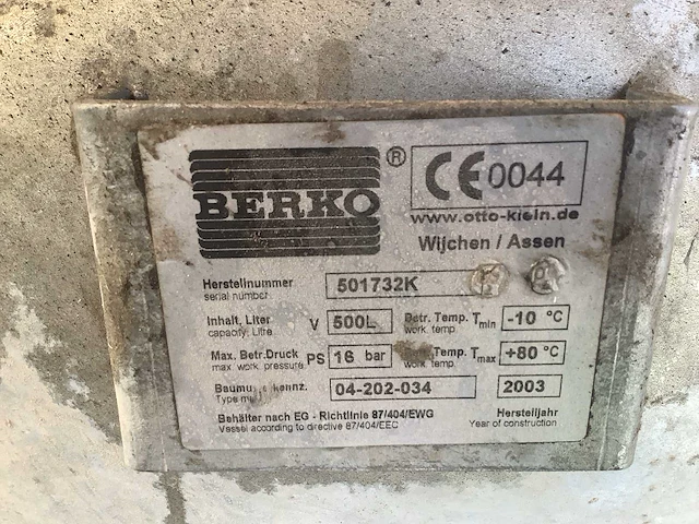 2003 berko br 1001 luchtcompressor - afbeelding 9 van  11