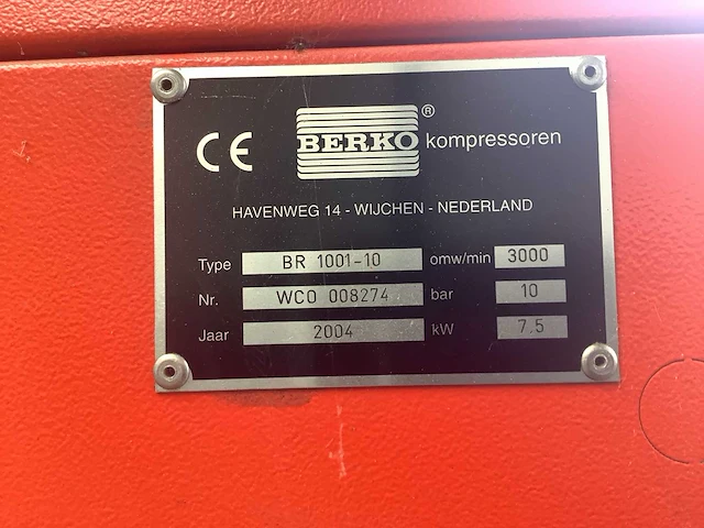 2003 berko br 1001 luchtcompressor - afbeelding 10 van  11