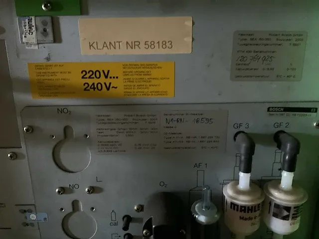 2003 bosch bea-350 emissie tester - afbeelding 7 van  8