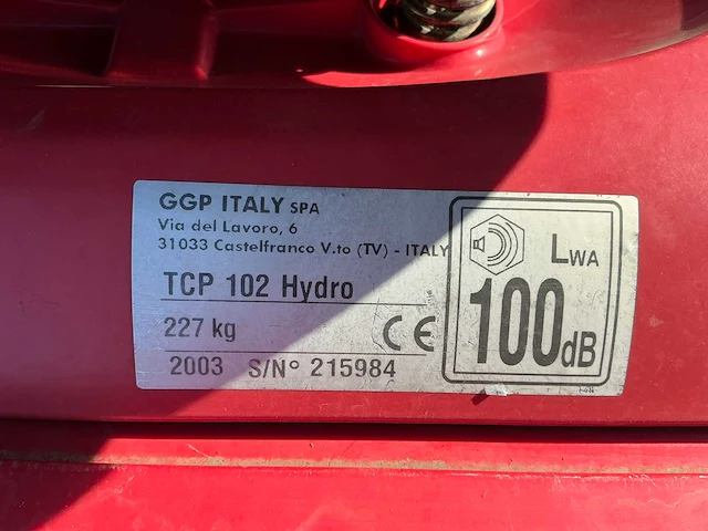 2003 castelgarden twincut tcp 17,5/102 hydro grasmaaier - afbeelding 7 van  15