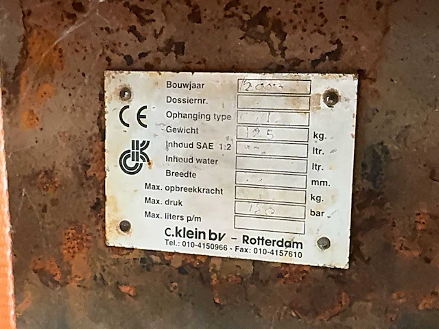 2003 c.klein kantelstuk ‘cw10’ - afbeelding 6 van  6