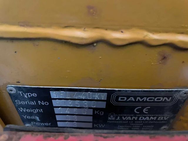 2003 damcon selector 440 bomenrooimachine vierwielaangedreven landbouwtractor - afbeelding 5 van  13