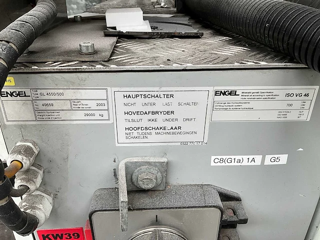 2003 engel cl 4550/500 spuitgietmachine - afbeelding 17 van  27