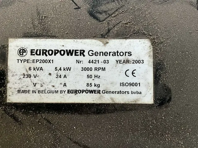 2003 europower ep200x1 lasapparaat - afbeelding 9 van  9