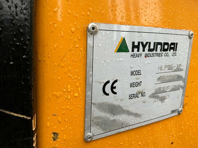 2003 hyundai hlf25-ii vorkheftruck - afbeelding 7 van  28