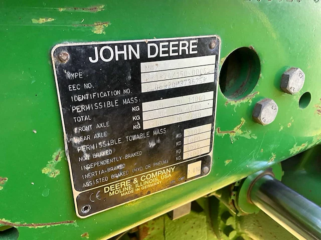 2003 john deere 6920 as vierwielaangedreven landbouwtractor - afbeelding 28 van  34