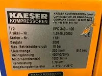 2003 kaeser epc 340-100 zuigercompressor met luchtdroger - afbeelding 13 van  13