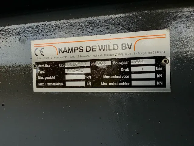2003 kaweco radium 45 silagewagen “aangedreven” - afbeelding 19 van  35